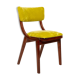 Chaise Mid-Century Moderne, Velours Vert Citron, FR Dedar, Pologne, Années 1960