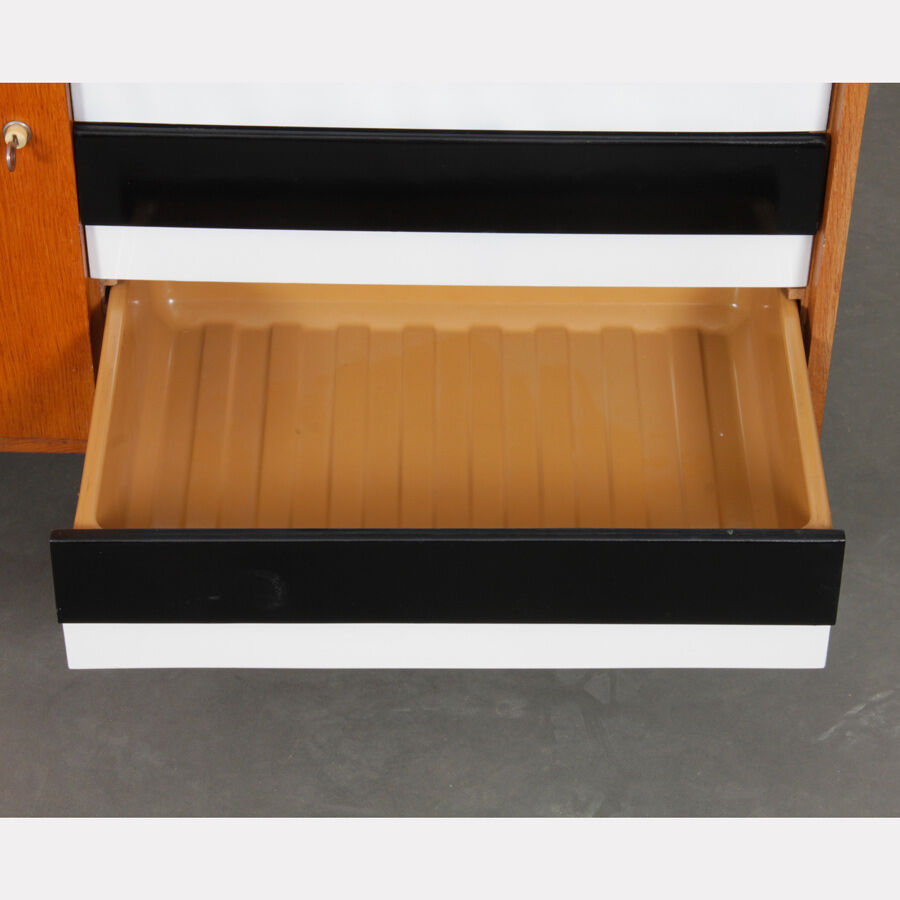 Vintage oak chest of drawers by Jiri Jiroutek, model U-458, 1960s