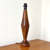 Mid Century wooden table lamp base teak & rosewood