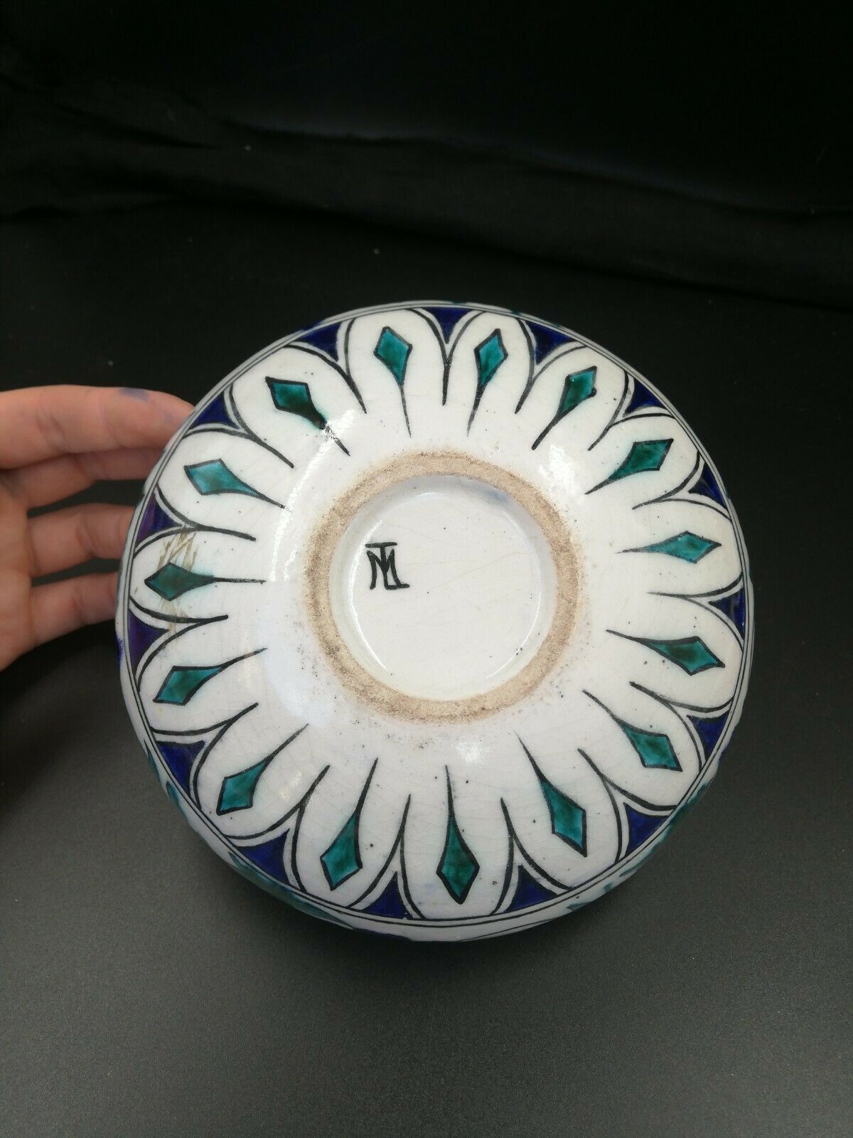 20th-century earthenware vase