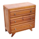Commode vintage des années 50 pieds compas 3 tiroirs