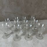 A lot of crystal glasses