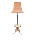 Floor lamp with telescopic base. Bronze, onyx.