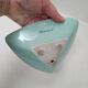 Beautiful turquoise ashtray from the 1950s.