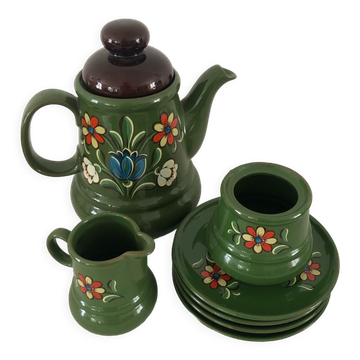 Ensemble avec cafetière sucrier pot à lait et assiettes winterling vintage