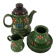 Set with coffee maker sugar milk pot and vintage Winterling plates