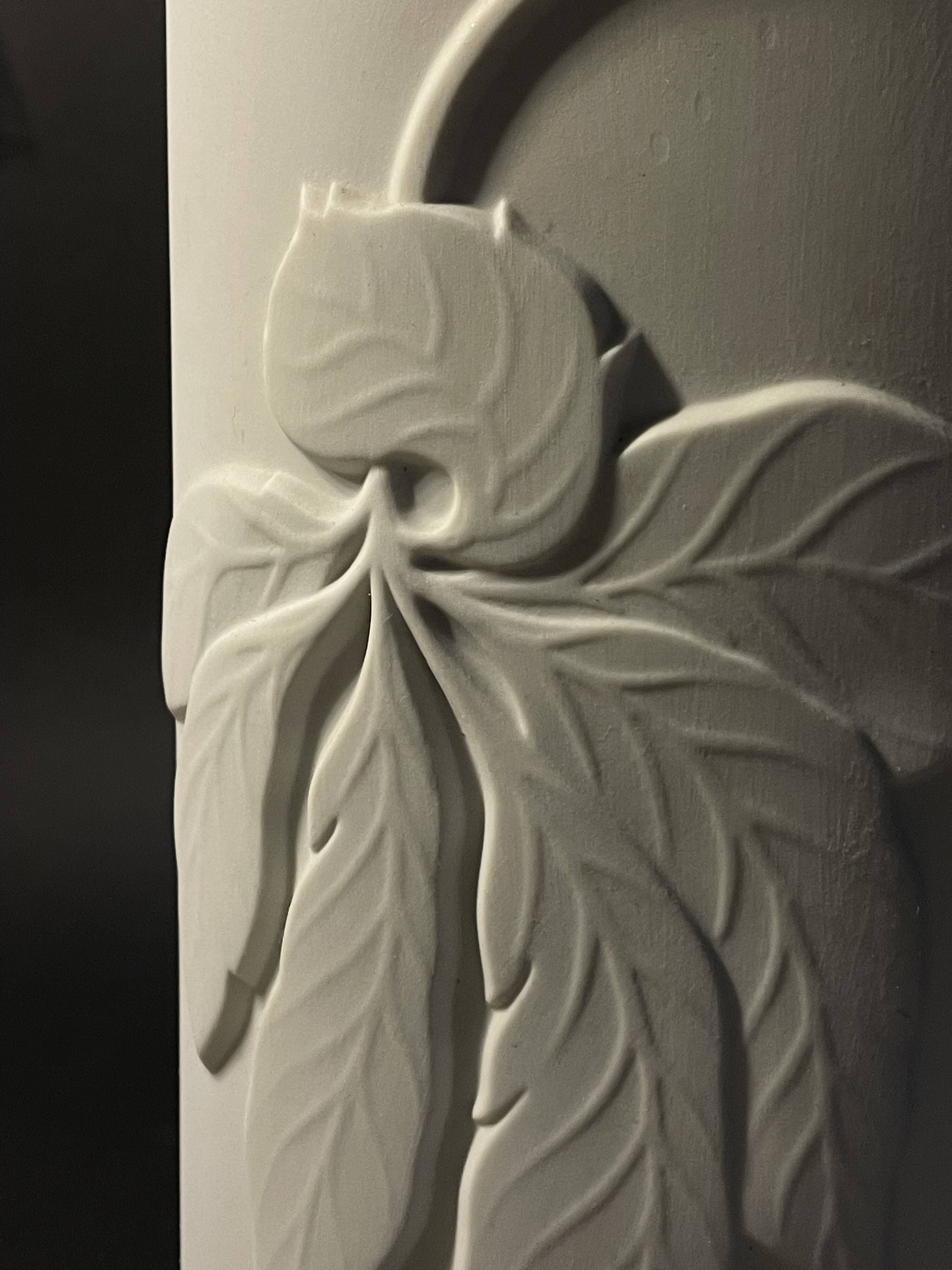 Vintage vase by Thomas Rosenthal, biscuit porcelain, Germany 1960s.