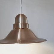 Grand pendentif en cuivre mid-century, Danemark, années 1970