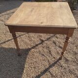 Table de ferme bois massif tiroir aéro-gommée