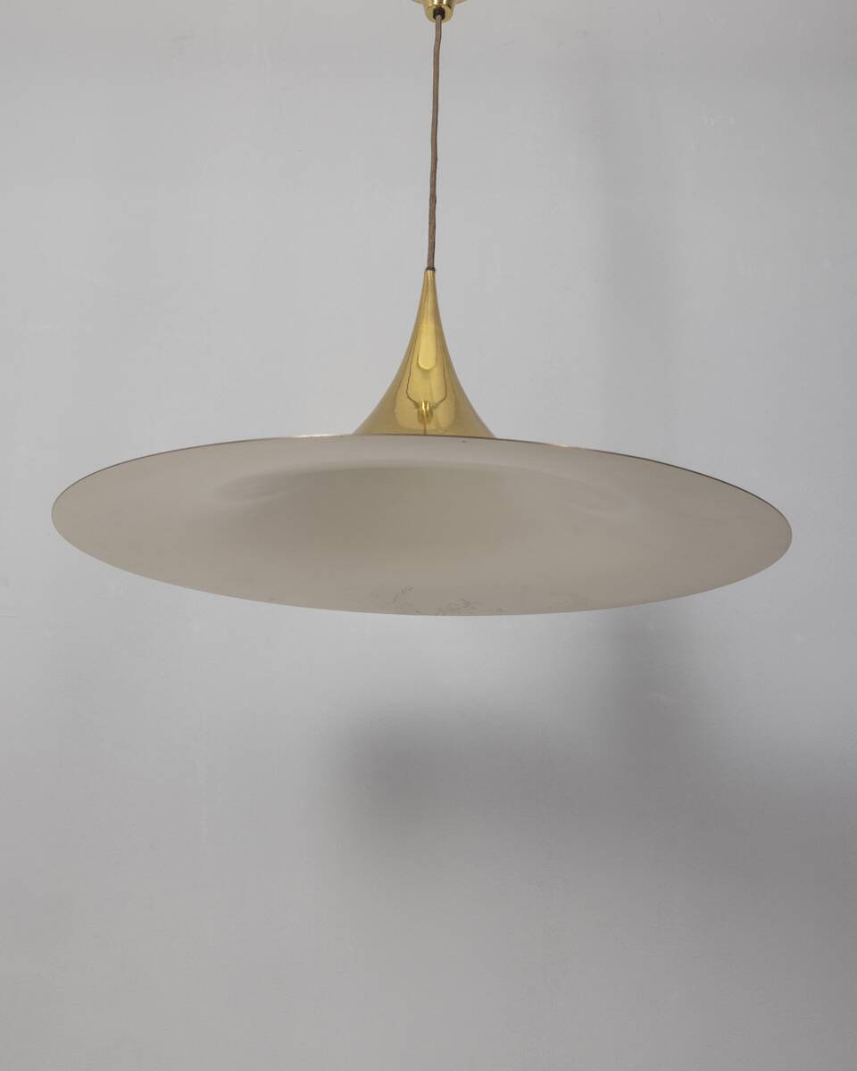 Vintage 70s chandelier design C. Bonderup & T. Thorup for Fog & Mørup