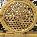 Vintage rattan sofa 2 places year 60