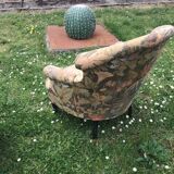 2 19th century toad armchairs