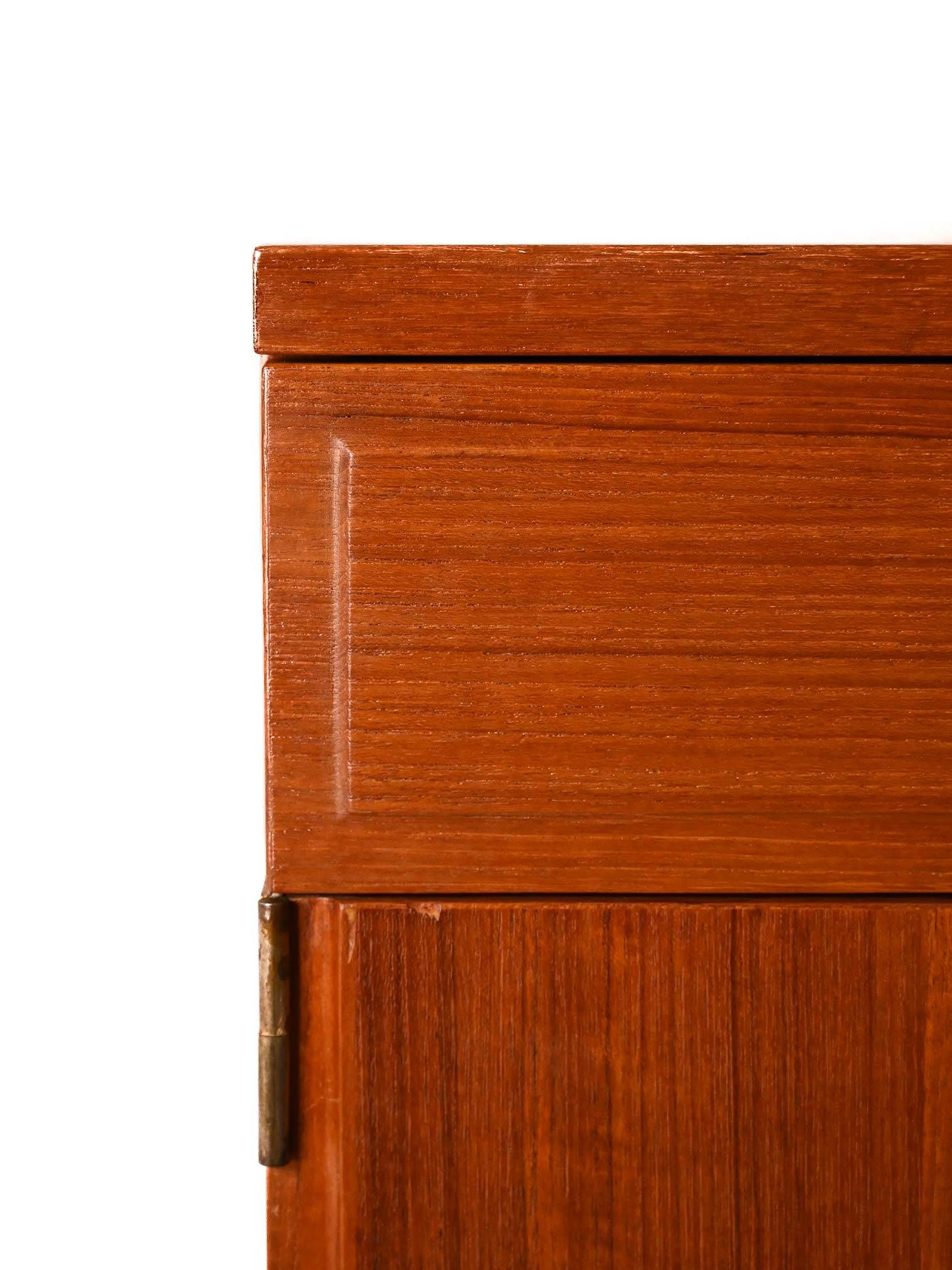 Small 1960s Scandinavian teak sideboard – Vintage Swedish cabinet