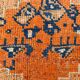 Tapis de couloir turc Orientel, orange délavé, bleu marine, 4 x 11, 105 x 339 cm, SK 23509