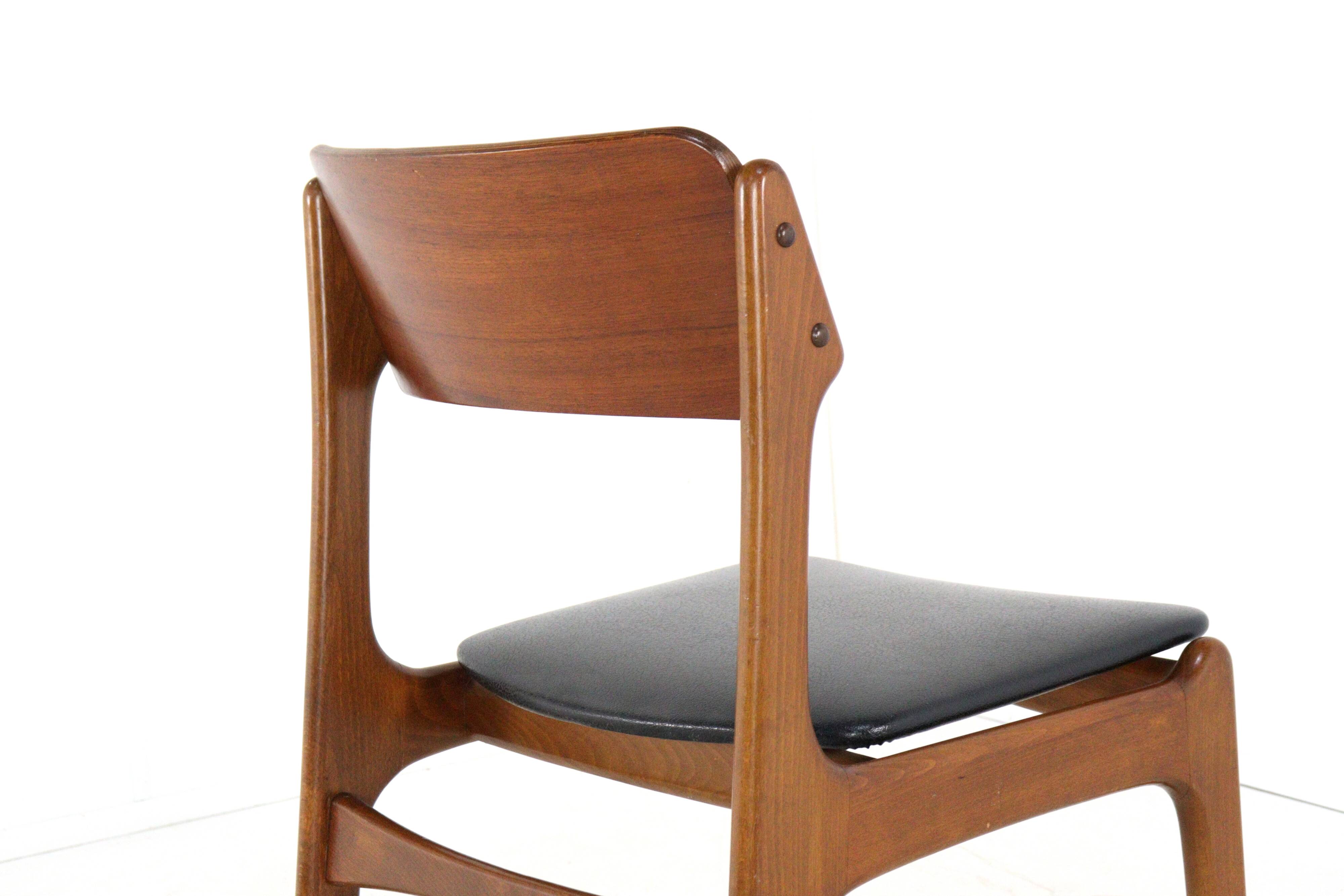 Set of 4 chairs - vintage teak