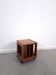 Teak LP kast op wielen, bijzettafel, nachtkastje, kast 1