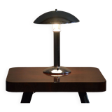 Original artdeco table lamp, chrome, functional electrification, czechia, 1930s