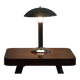 Original artdeco table lamp, chrome, functional electrification, czechia, 1930s