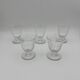 Set of 5 white wine glasses - Baccarat Crystal – Argentina model, 1940
