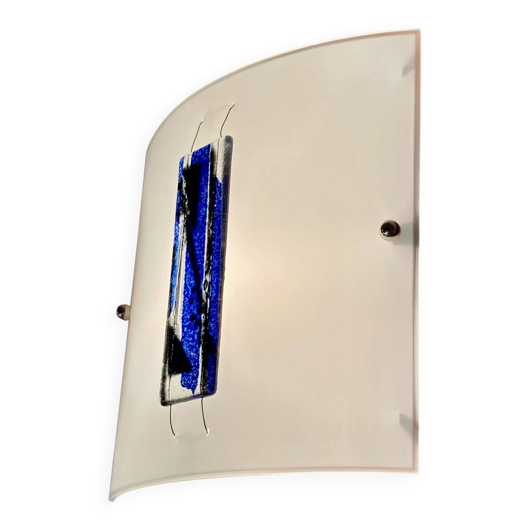 Large scandinavian design glass wall light.