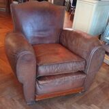 Vintage large club armchair moustache model