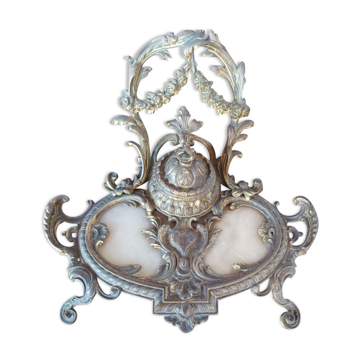 Bronze inkwell style Rocaille XXth