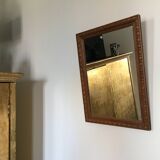 Old ornate wooden mirror
