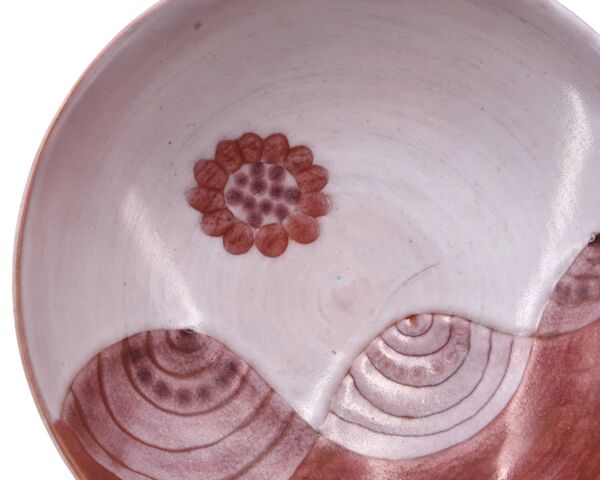 Vide poche paysage en céramique de Jean et Robert Cloutier, années 70