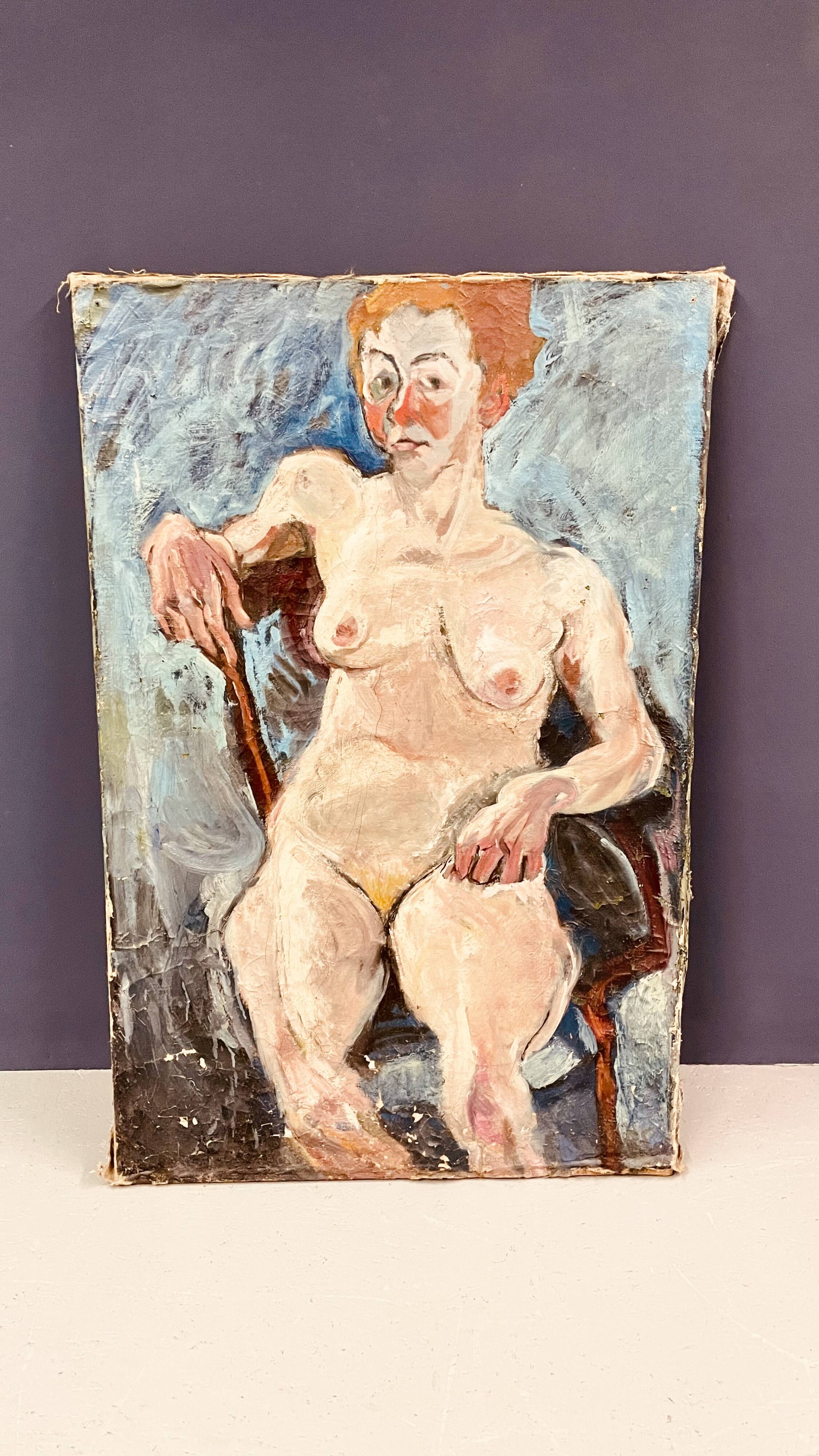 Oil on Canvas, French Woman