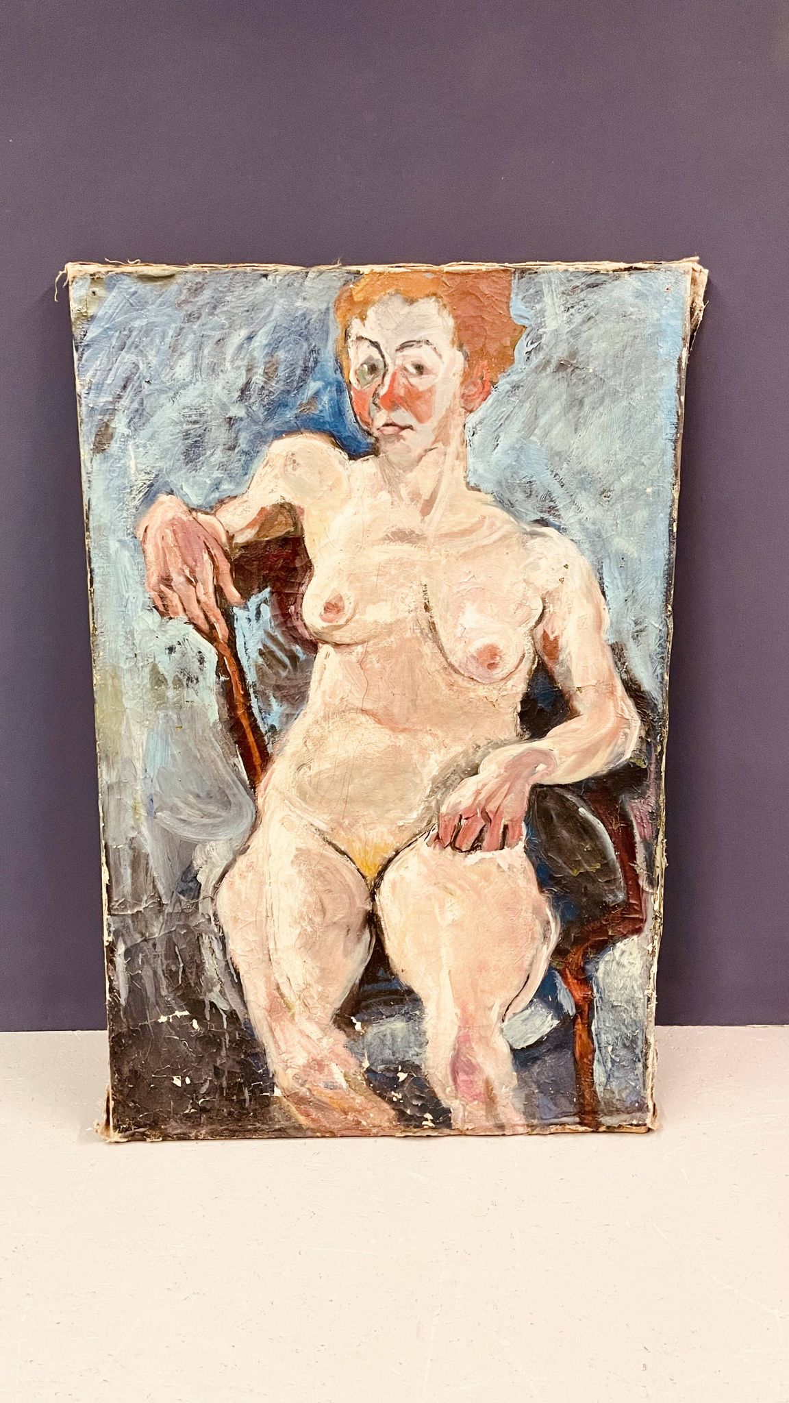 Huile sur toile, Femme française