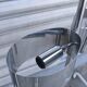 Space age chrome metal pendant light 1970