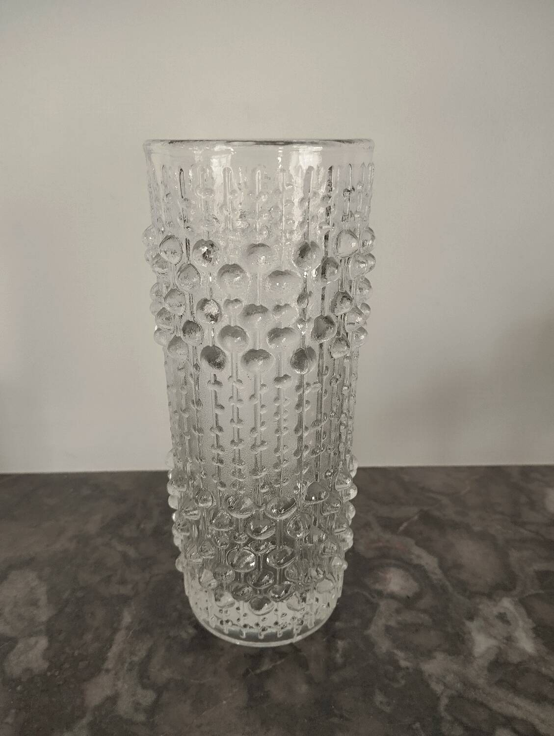 Glass vase from the 70s