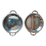 Set of 2 metal dishes