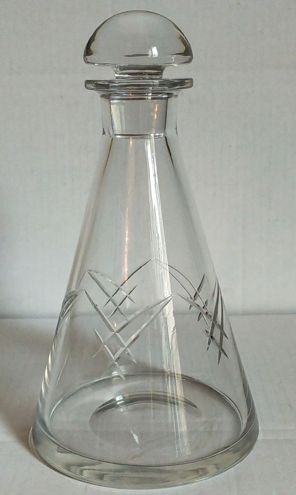 Carafe en cristal Art-Déco début XXème