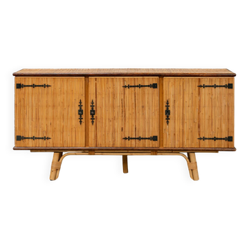 Audoux Minet rattan enfilade