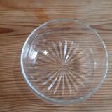 Salad bowl + 8 crystal cups