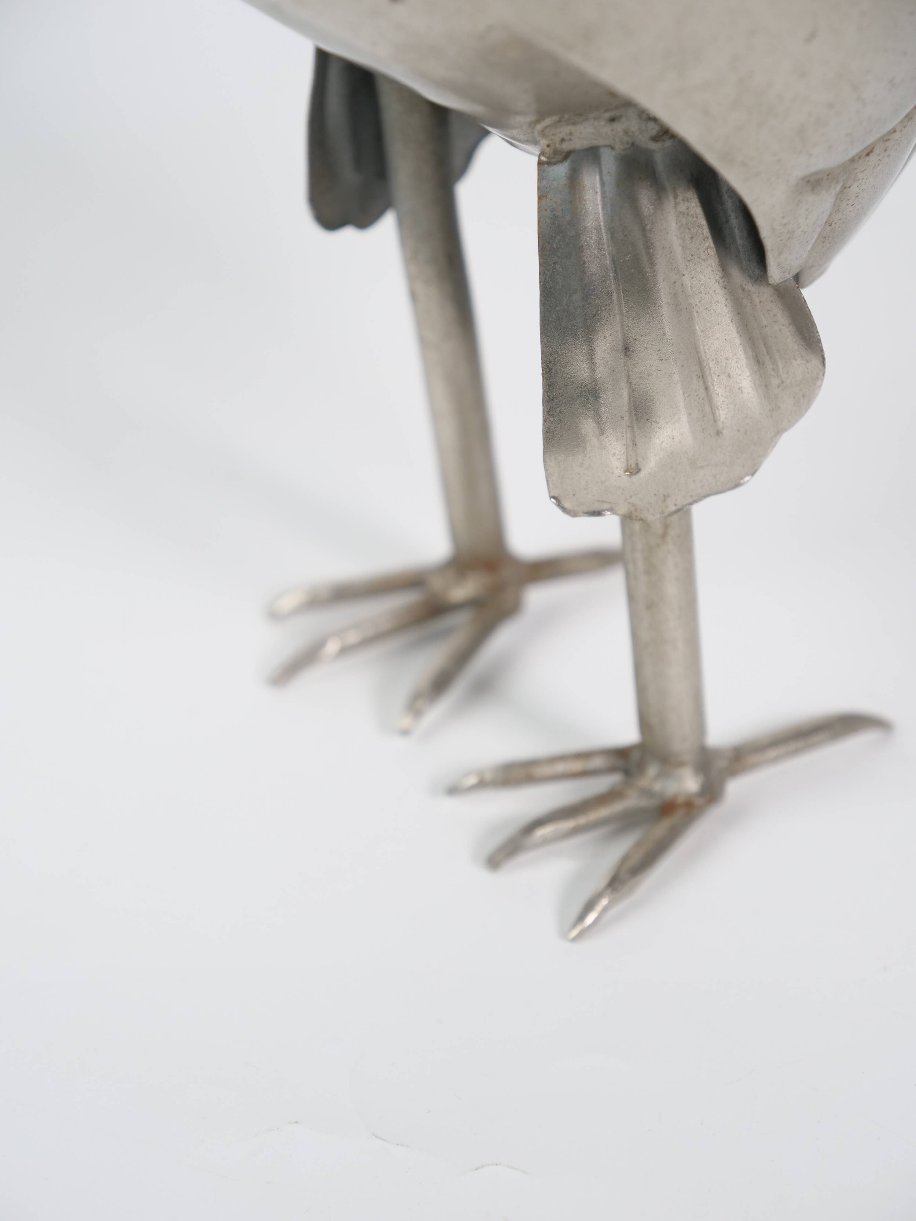 Brutalist sculpture decorative owl folk art