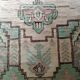 Afghan rug in pastel colors