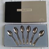 6 guy Degrenne stainless steel mocha spoons
