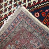 Tapis Hamadan Vintage du Moyen-Orient, Années 1970, Authentique et Patiné