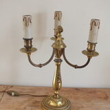 Louis XVI style lamp in bronze with 3 arms of light