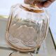 Art Deco pink glass cheese dome