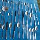Silverware set for 6 place settings, weighing 4 kilos.