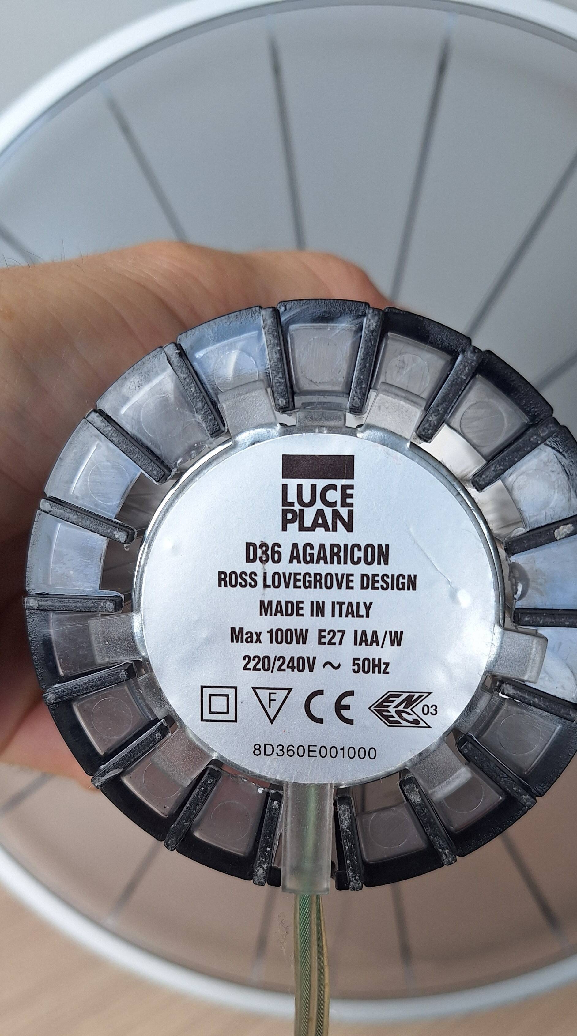 Agaricon D36 Italian desk lamp by Ross Lovegrove for Luceplan 2001