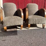 Paire de fauteuils art deco