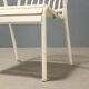 Vintage white enamel metal chairs, Italian design, 1970s-1980s.