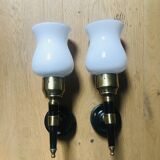 Pair of so-called flambeaux or torch sconces