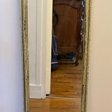 Miroir en bois peint sculpté
