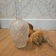 Carafe ou soliflore en verre taillé
