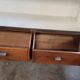 Shop counter display cabinet with old drawers, 1900s